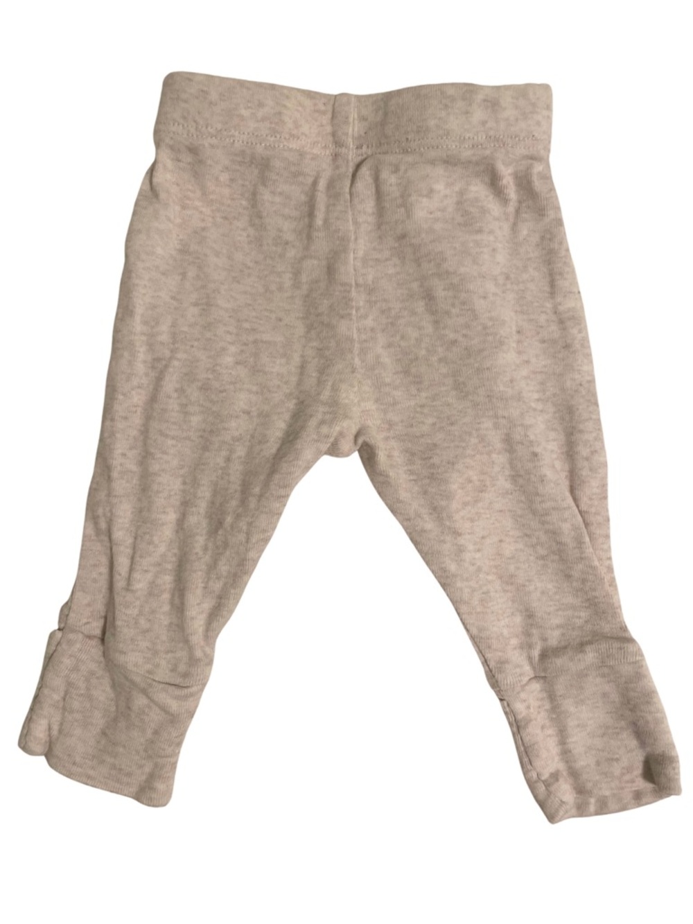 monica + andy Organic Cotton Hello Baby Pant Cream Heather Size Newborn